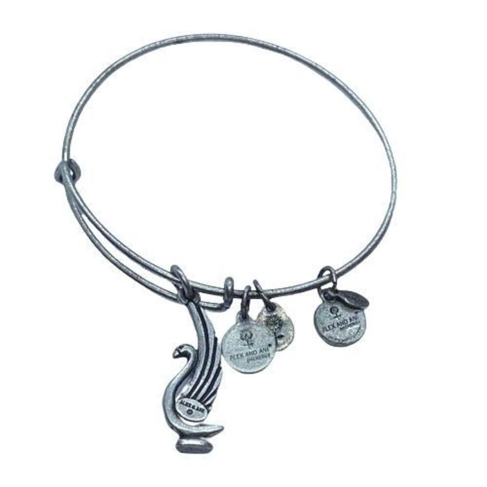 Alex & Ani Swam / Bird Charm Bracelet *Plating Wear*
